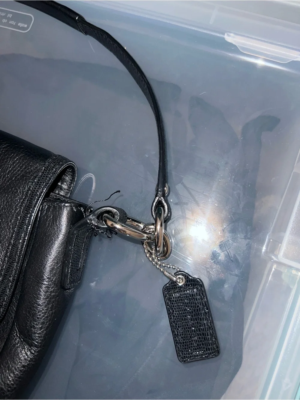 Coach Black Leather Shoulder Hobo with Silver Hardware: Vintage